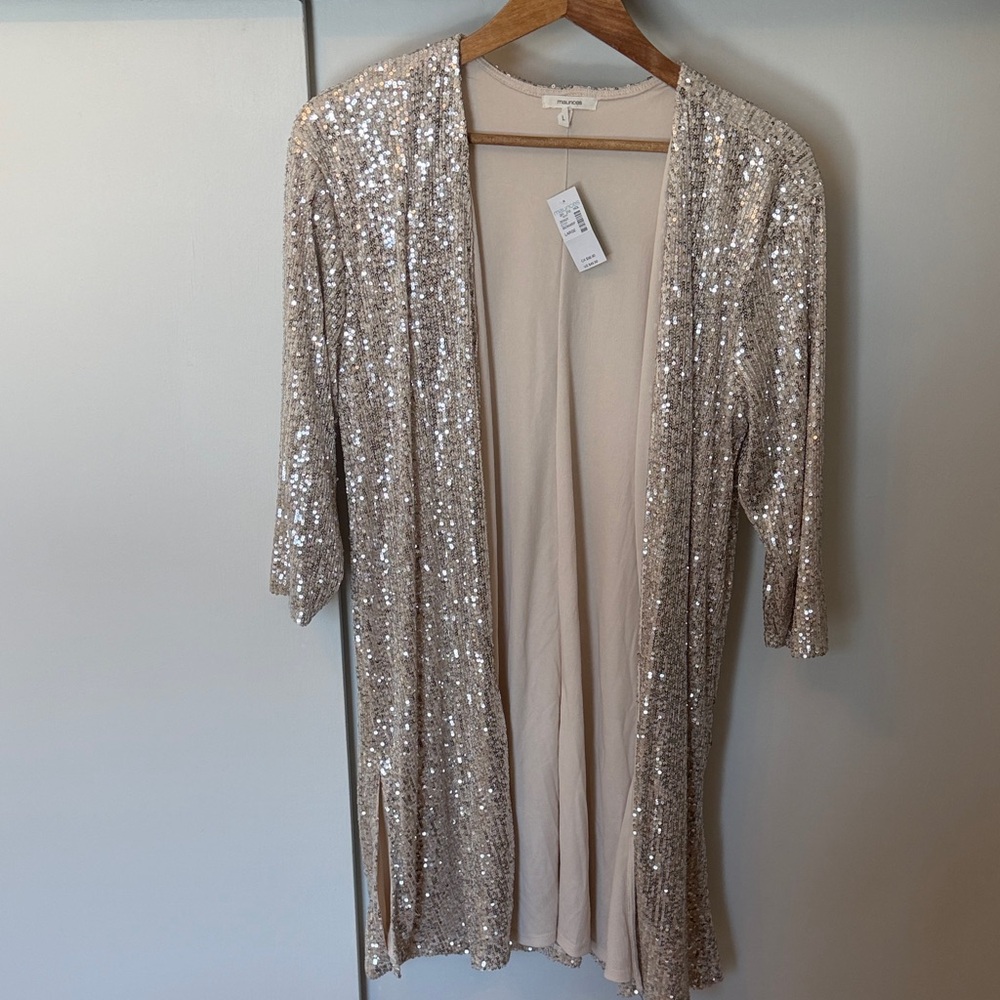 Sequin Champagne Women’s Coverup